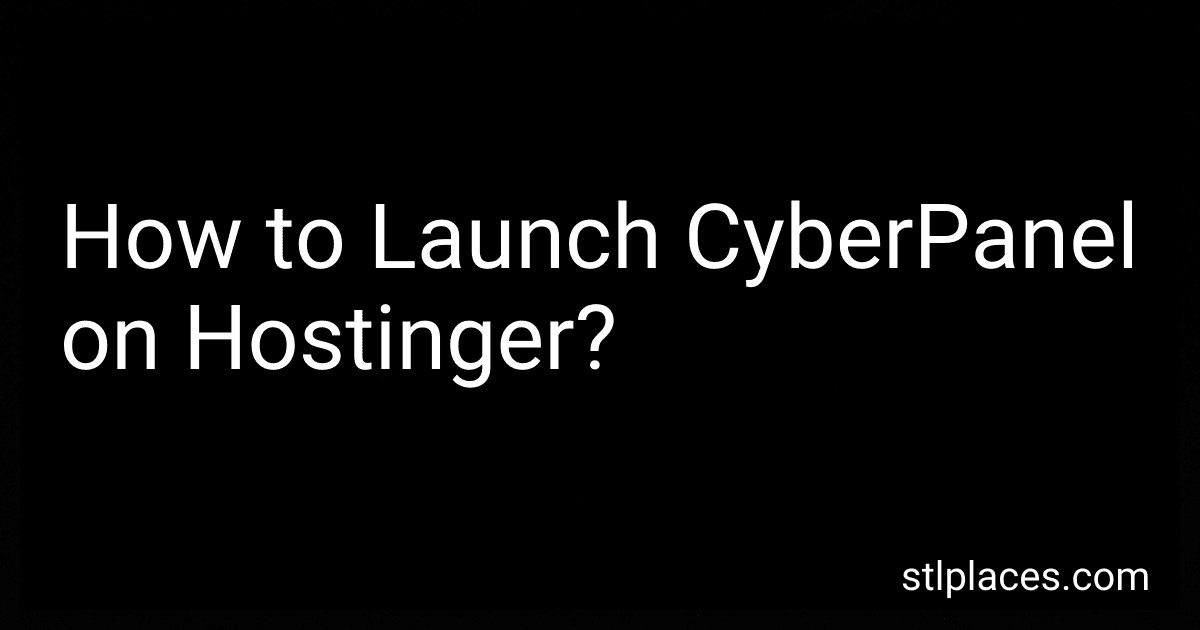 How to Launch CyberPanel on Hostinger? image
