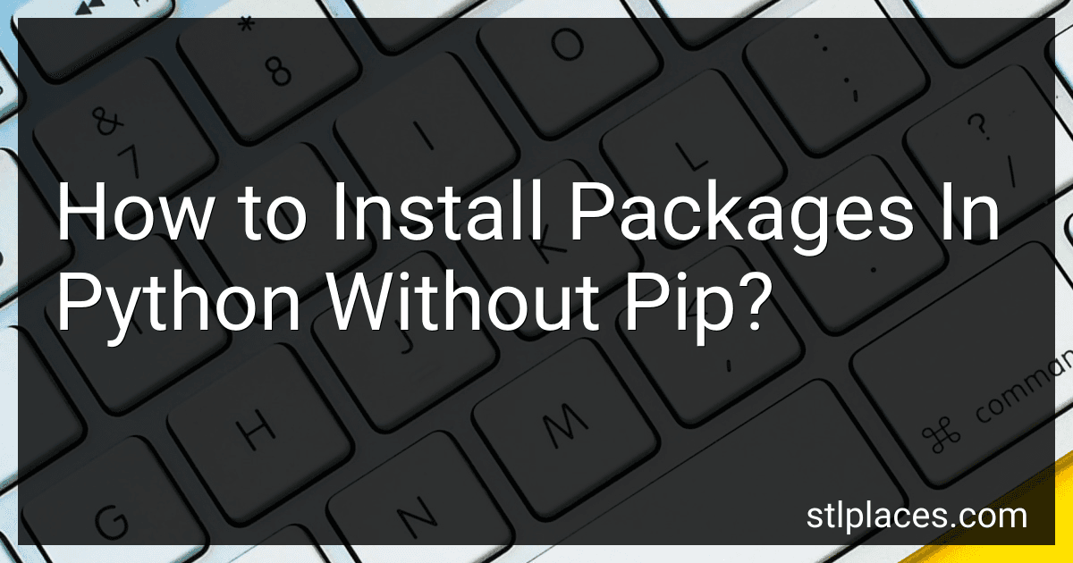 How to Install Packages In Python Without Pip? image
