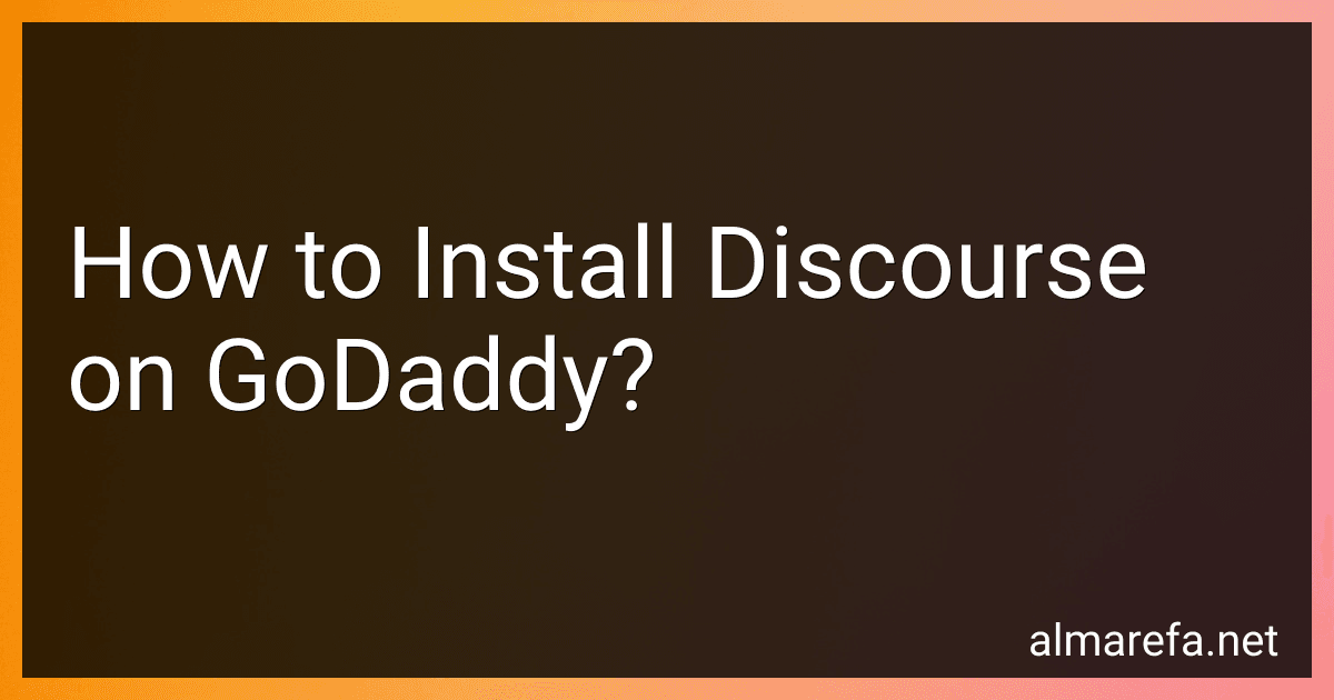 How to Install Discourse on GoDaddy? image