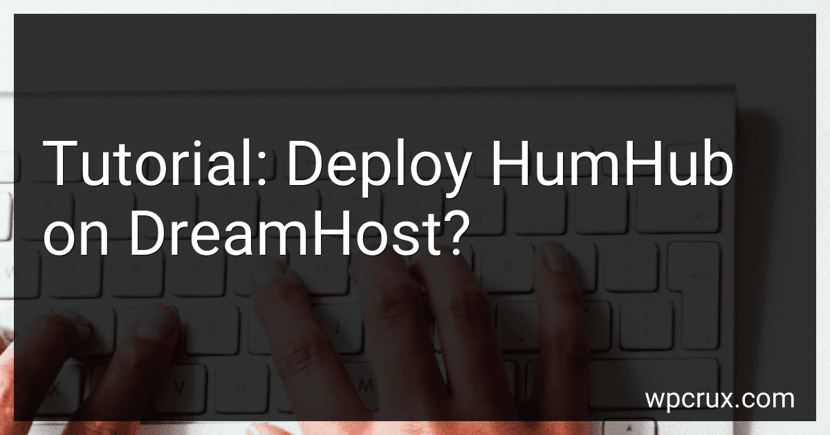 Tutorial: Deploy HumHub on DreamHost? image