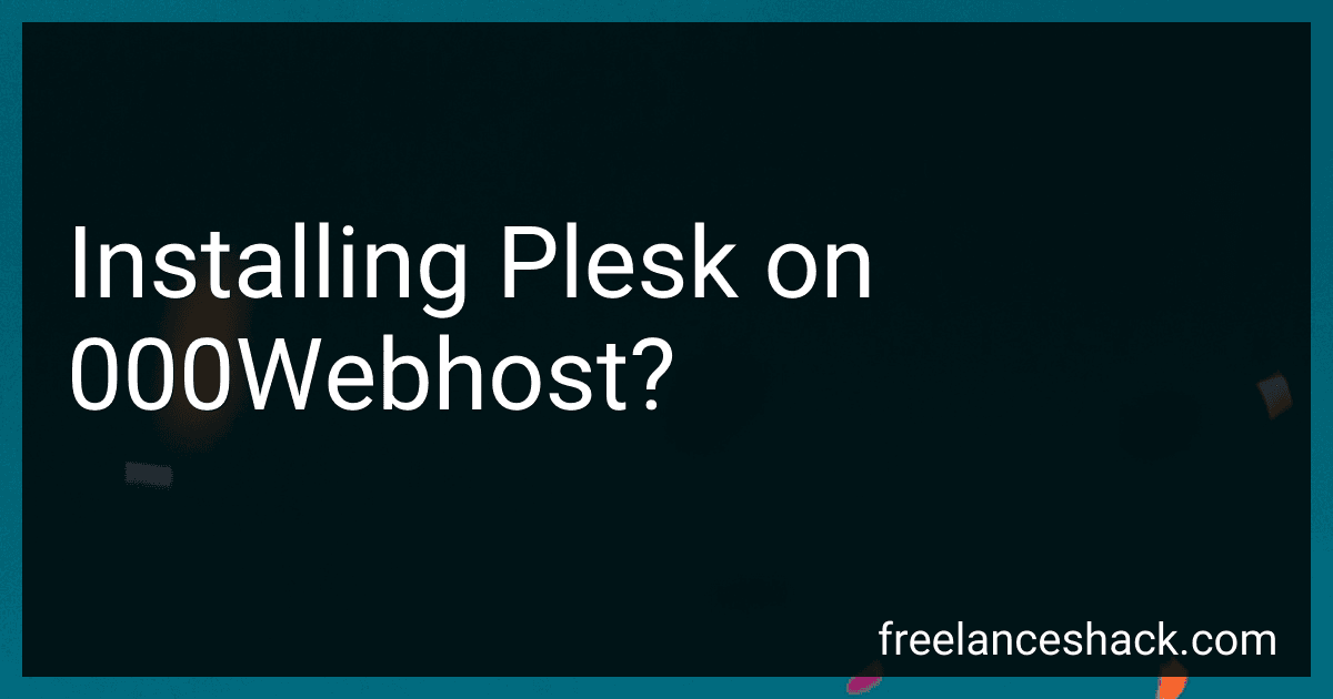 Installing Plesk on 000Webhost? image