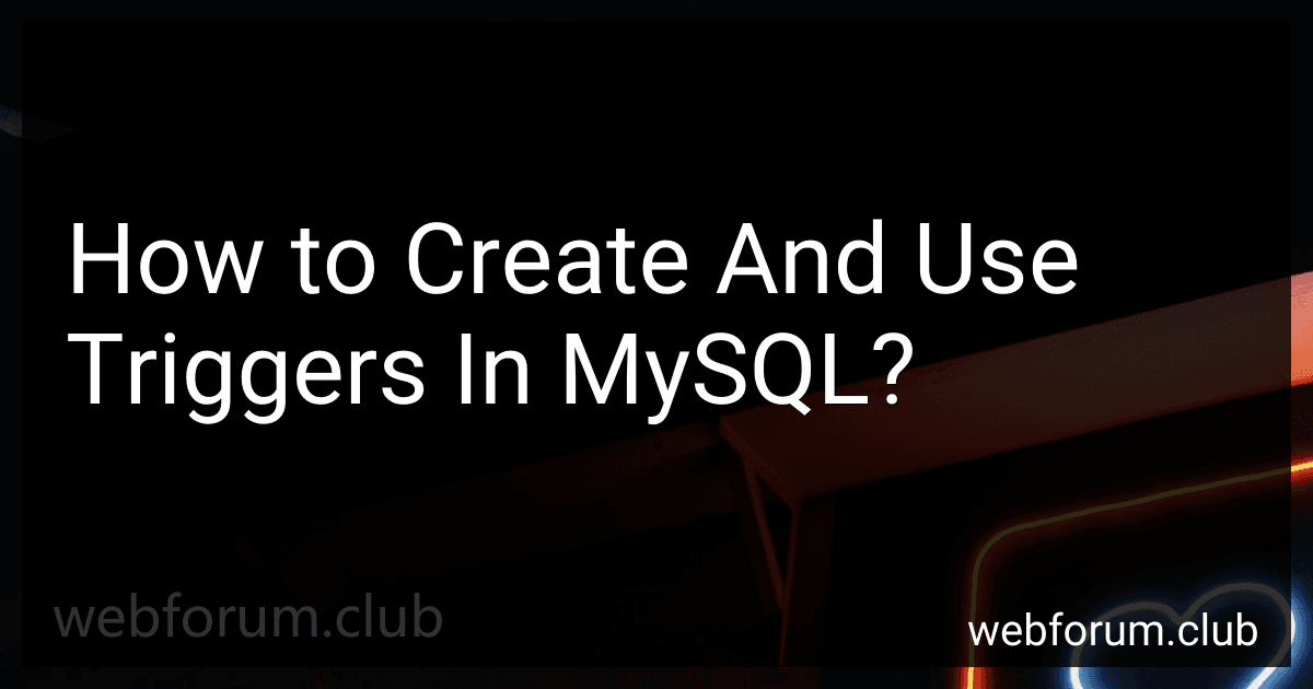 How to Create And Use Triggers In MySQL? preview