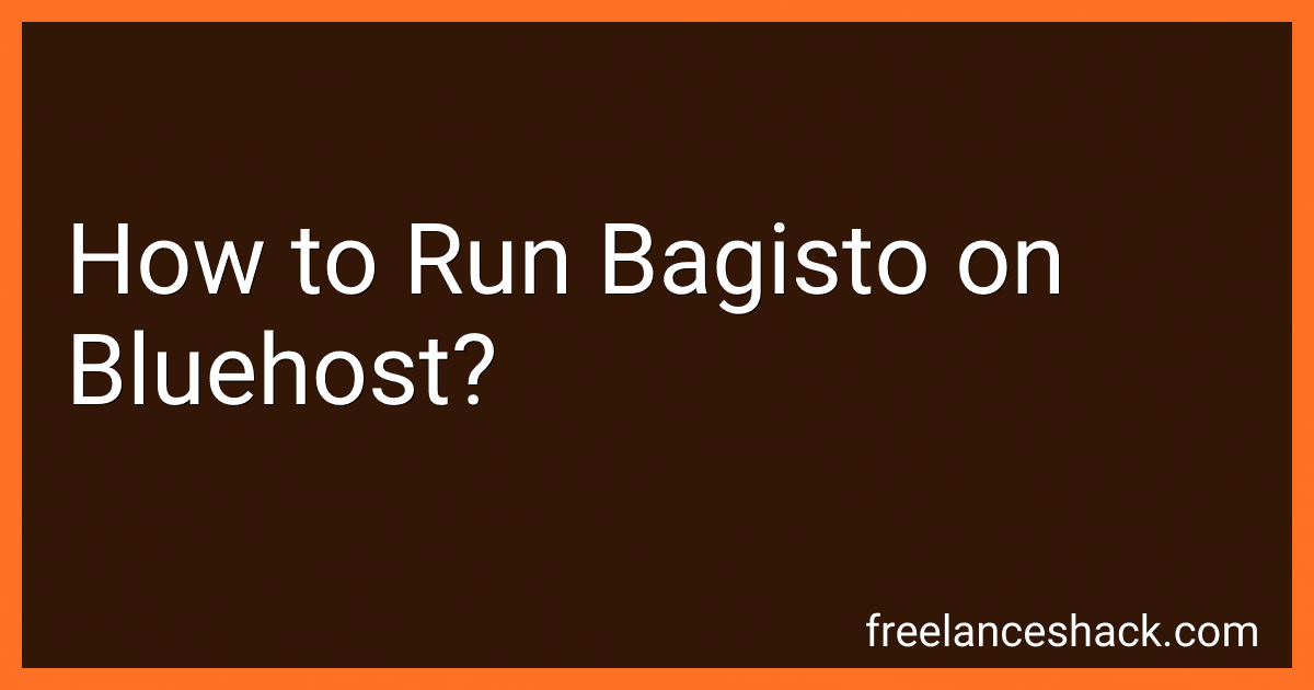 How to Run Bagisto on Bluehost? image