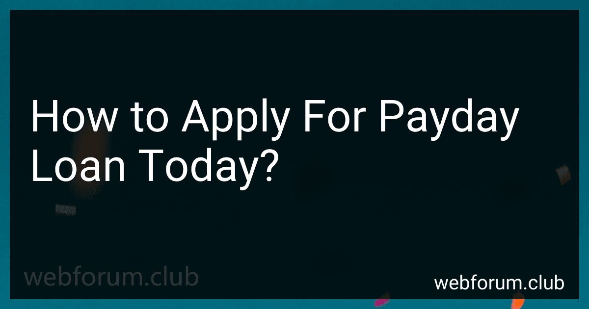 How to Apply For Payday Loan Today? image
