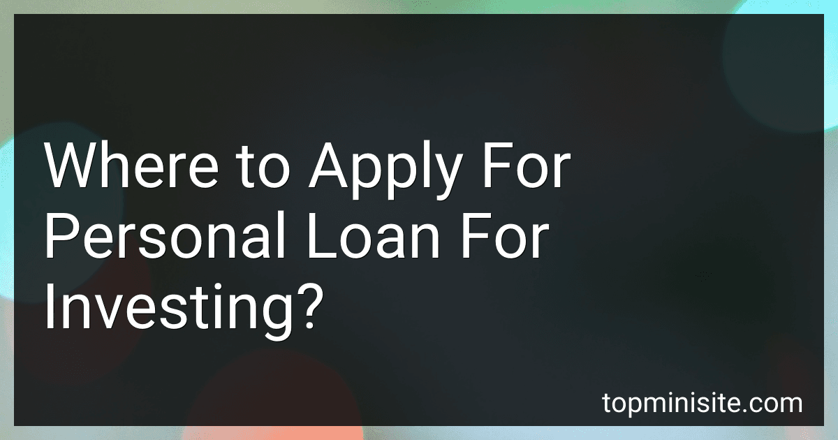 Where to Apply For Personal Loan For Investing? image