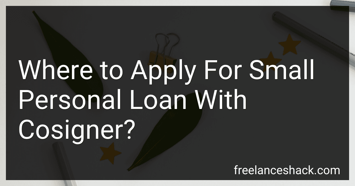 Where to Apply For Small Personal Loan With Cosigner? image