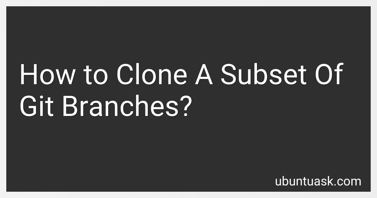 How to Clone A Subset Of Git Branches? image