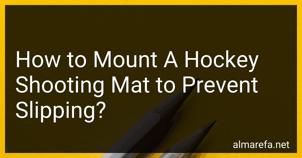 How to Mount A Hockey Shooting Mat to Prevent Slipping? image