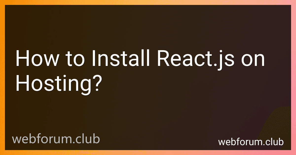 How to Install React.js on Hosting? image