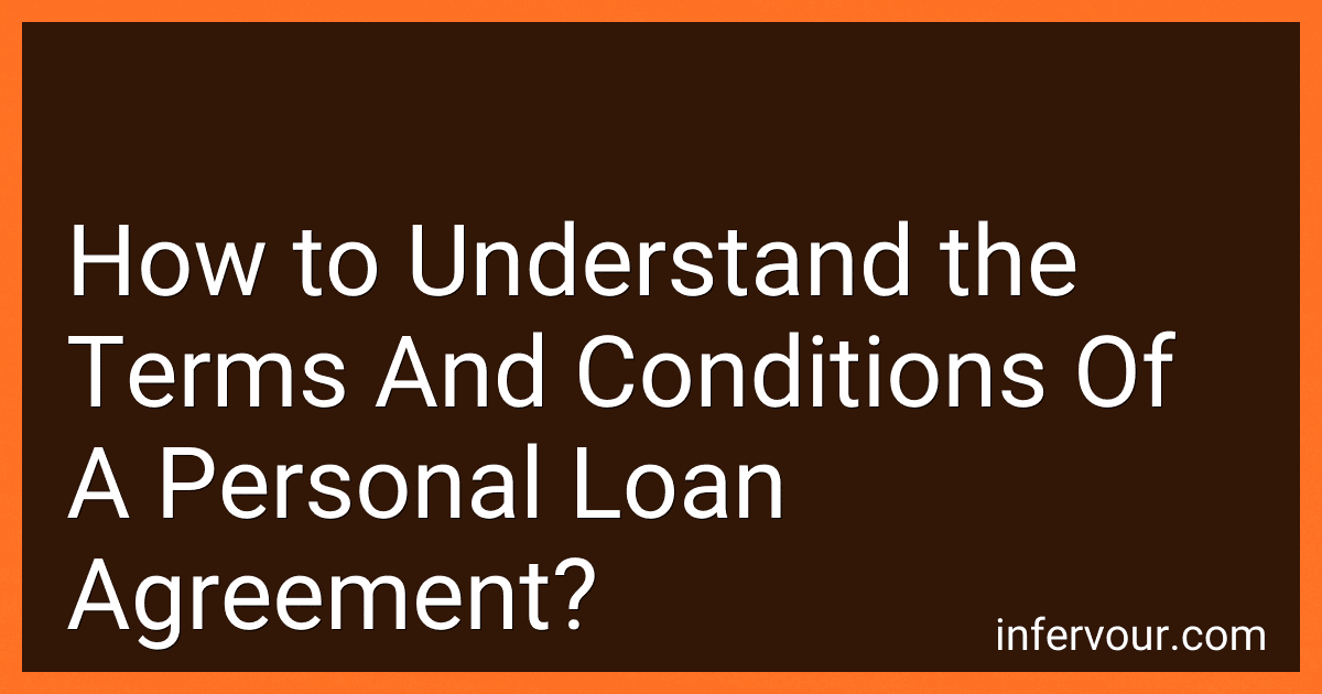 How to Understand the Terms And Conditions Of A Personal Loan Agreement? image