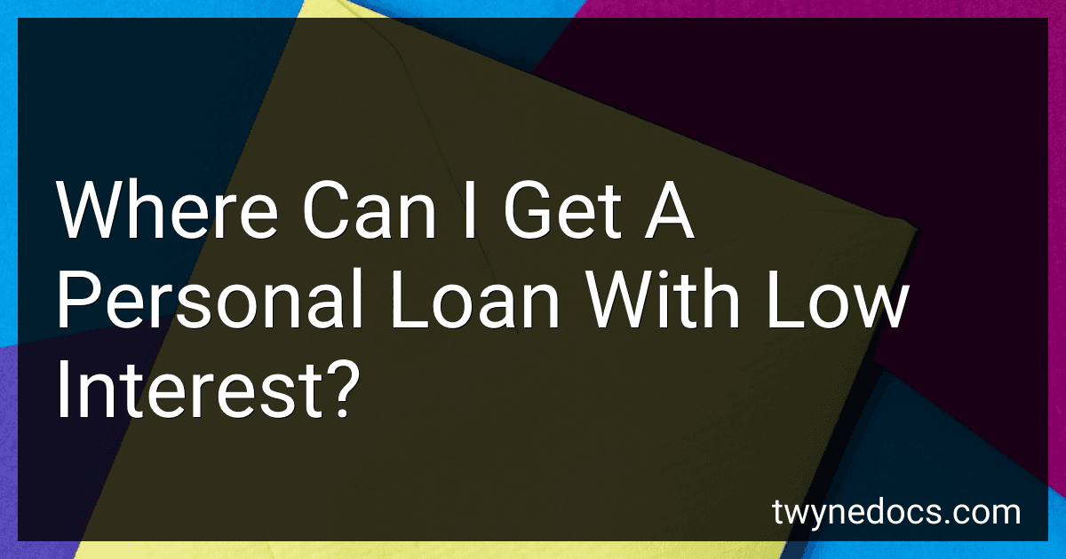 Where Can I Get A Personal Loan With Low Interest? image