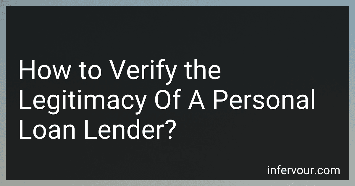 How to Verify the Legitimacy Of A Personal Loan Lender? image