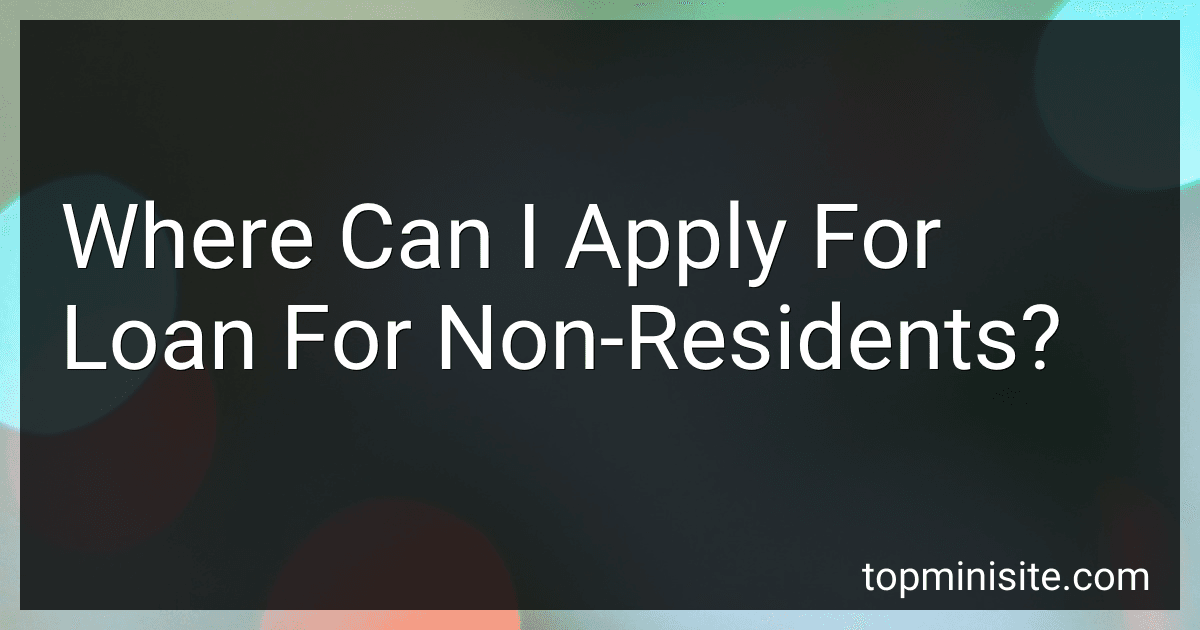 Where Can I Apply For Loan For Non-Residents? image