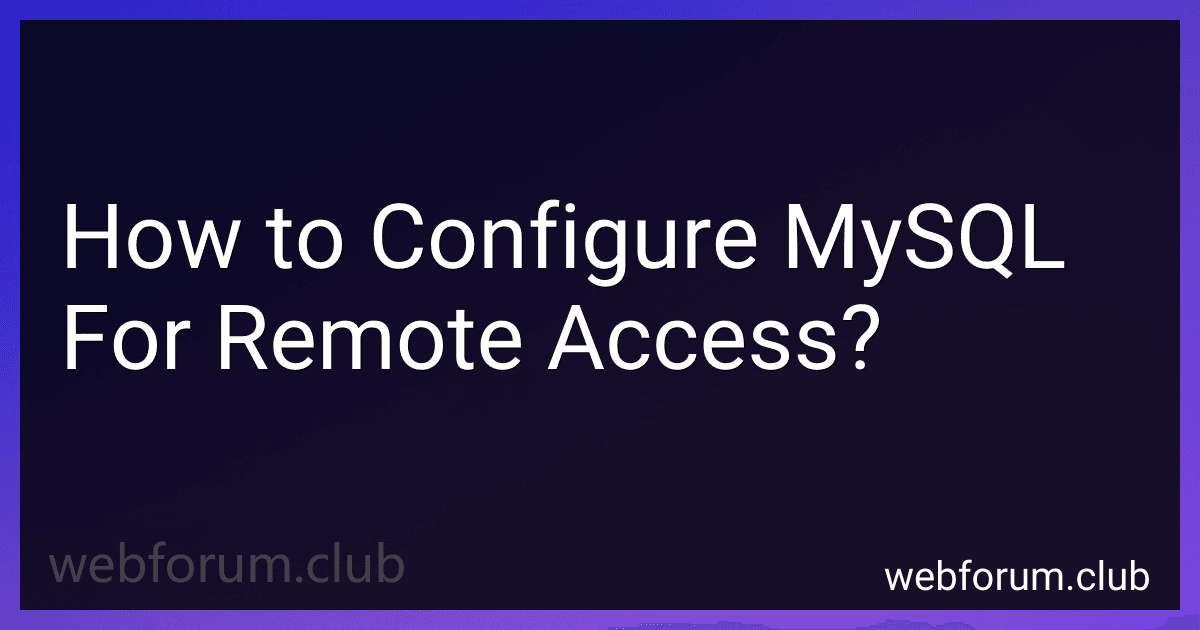 How to Configure MySQL For Remote Access? image