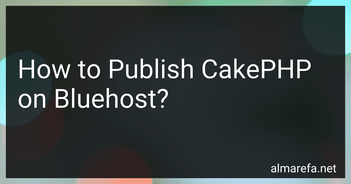 How to Publish CakePHP on Bluehost? image