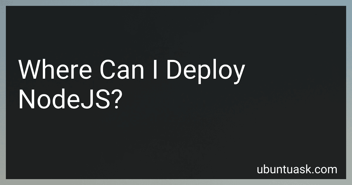 Where Can I Deploy NodeJS? image