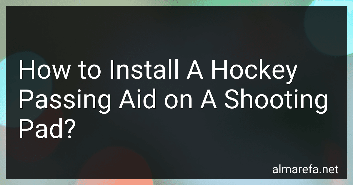 How to Install A Hockey Passing Aid on A Shooting Pad? image