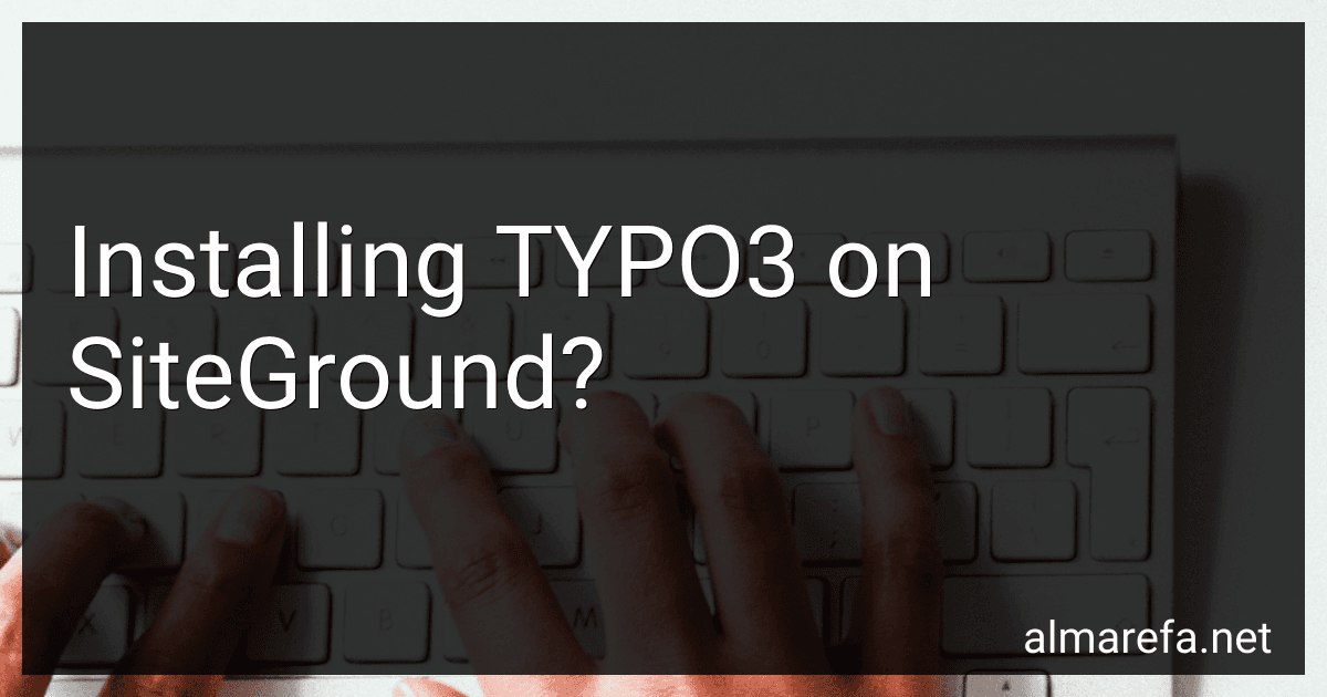 Installing TYPO3 on SiteGround? image