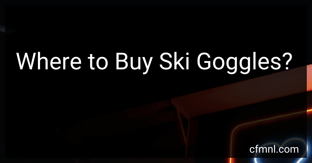 Where to Buy Ski Goggles? preview