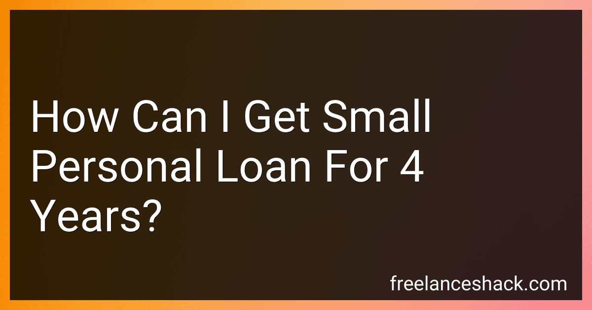 How Can I Get Small Personal Loan For 4 Years? preview