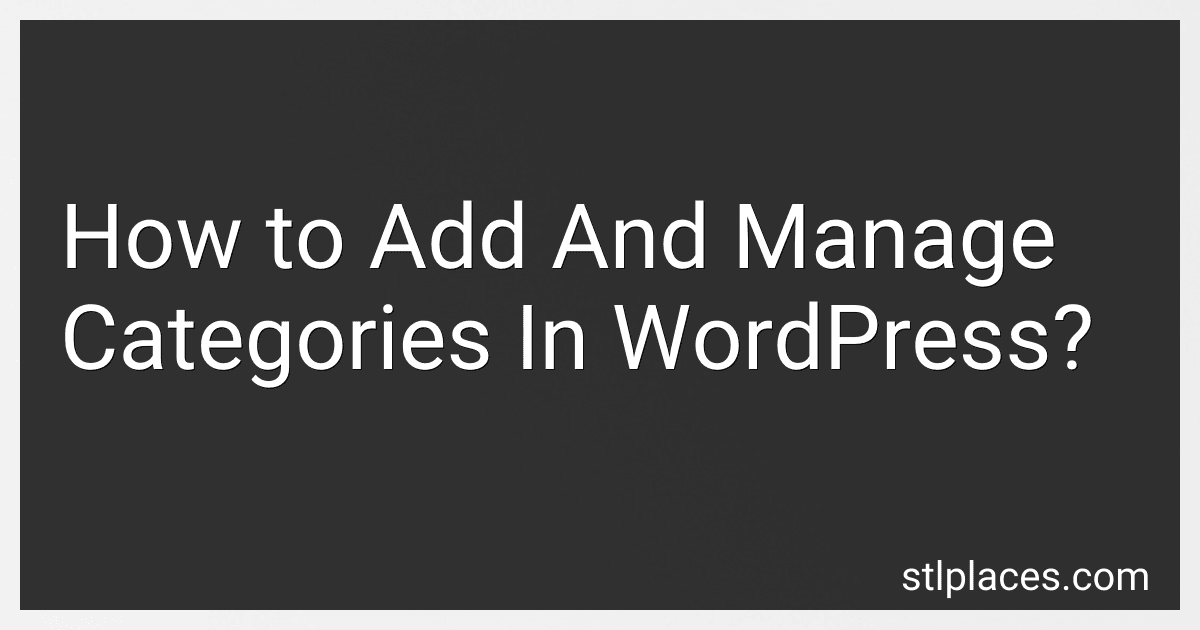 How to Add And Manage Categories In WordPress? image