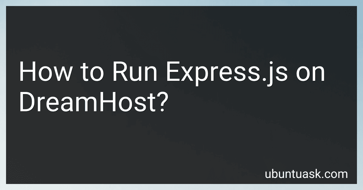 How to Run Express.js on DreamHost? image