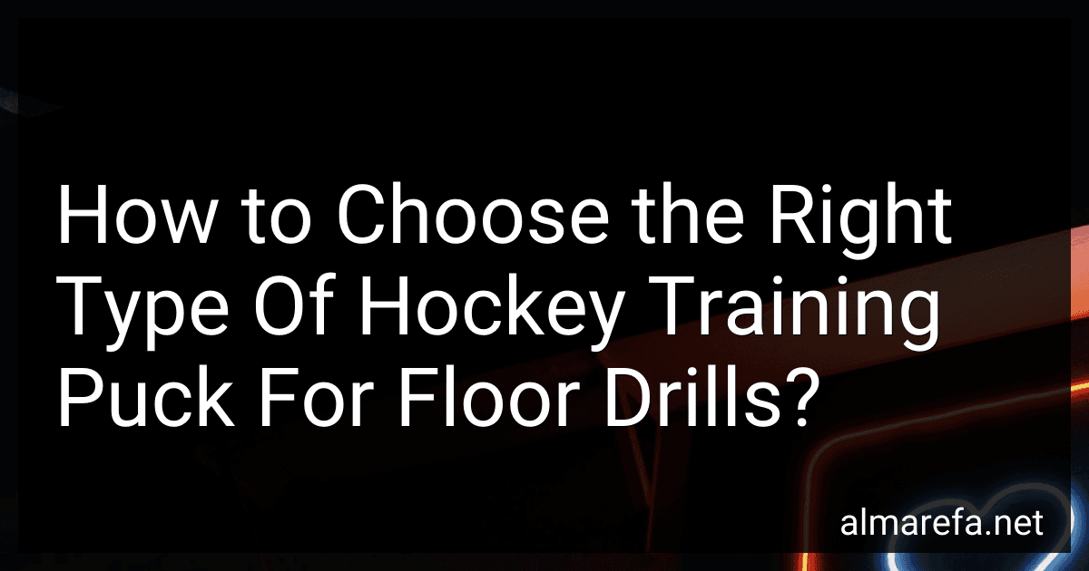 How to Choose the Right Type Of Hockey Training Puck For Floor Drills? image