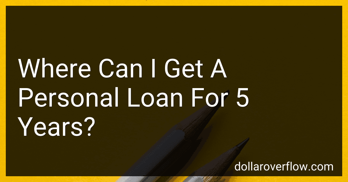 Where Can I Get A Personal Loan For 5 Years? image