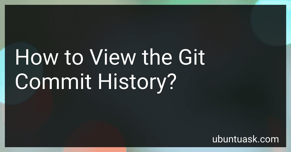 How to View the Git Commit History? image
