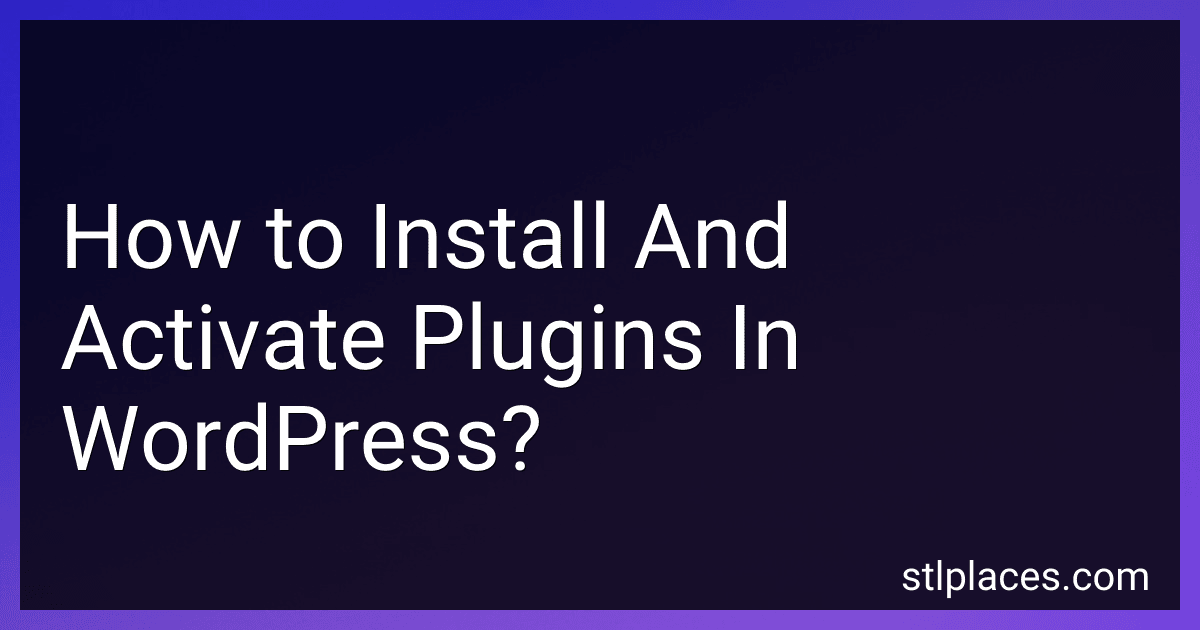 How to Install And Activate Plugins In WordPress? image