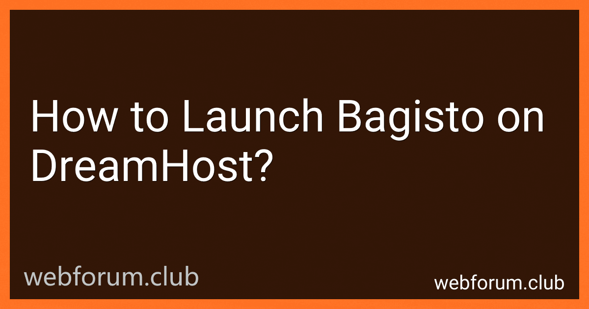 How to Launch Bagisto on DreamHost? image