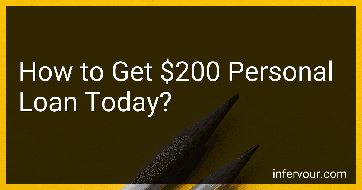 How to Get $200 Personal Loan Today? image