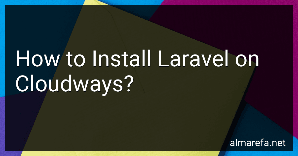 How to Install Laravel on Cloudways? image