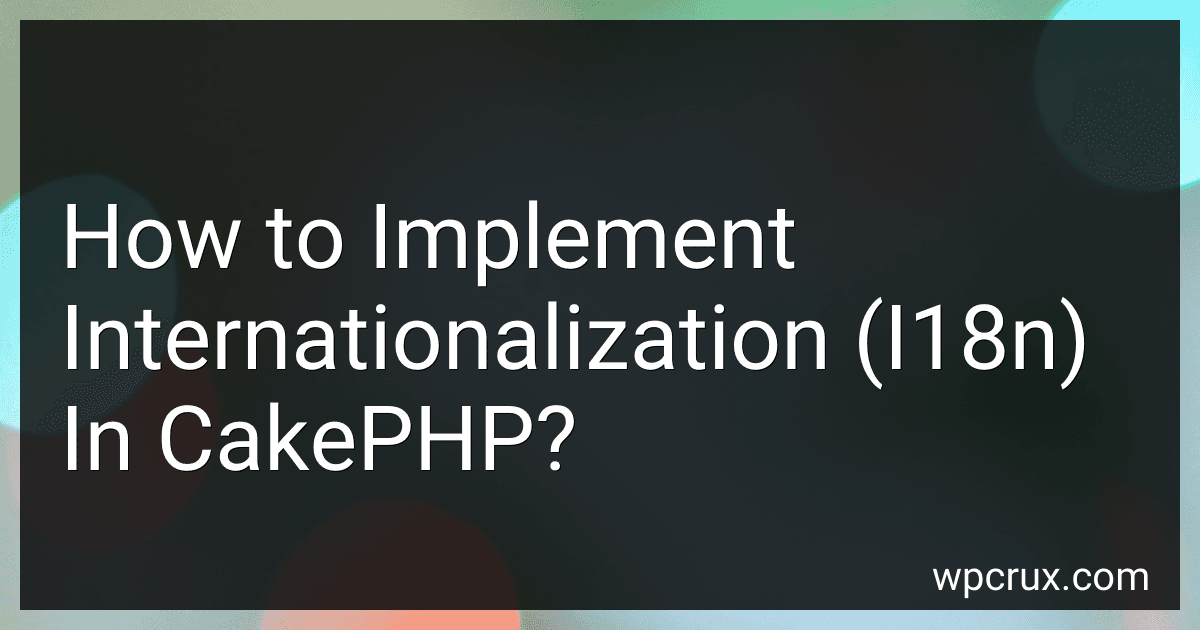 How to Implement Internationalization (I18n) In CakePHP? image