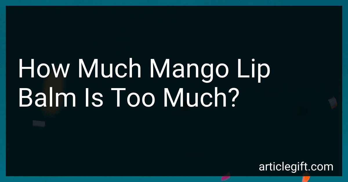 How Much Mango Lip Balm Is Too Much? image