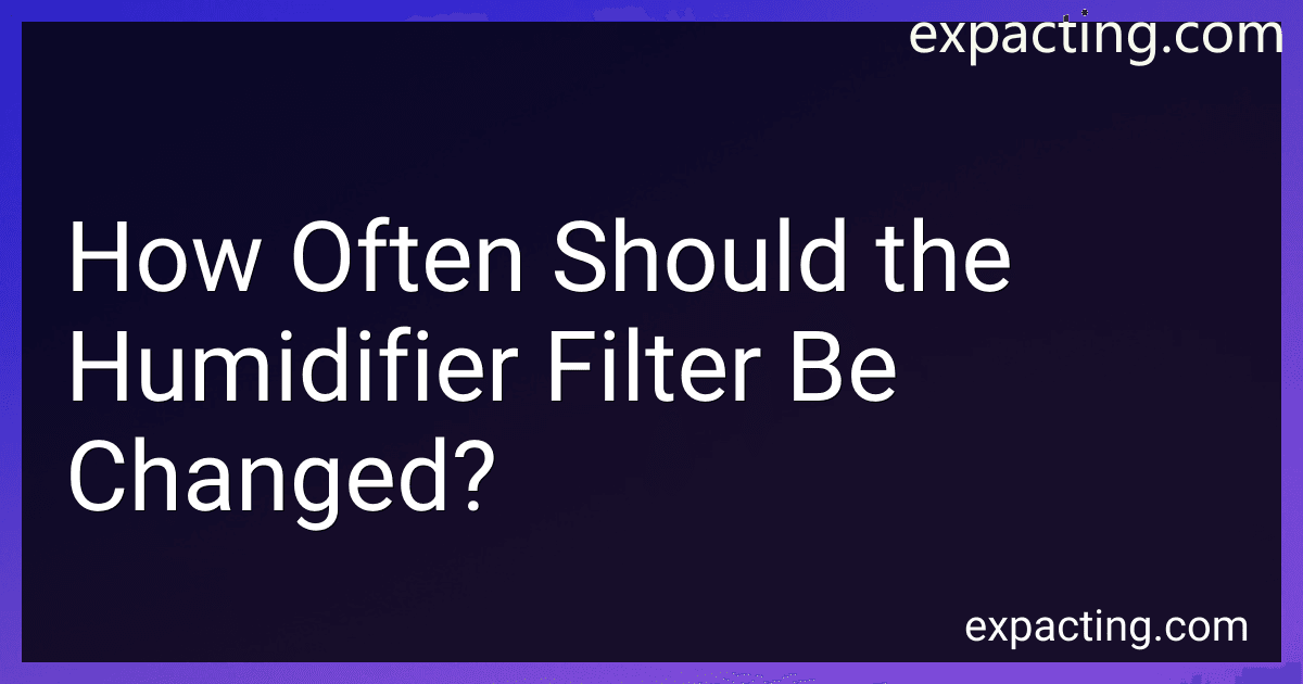 How Often Should the Humidifier Filter Be Changed? preview