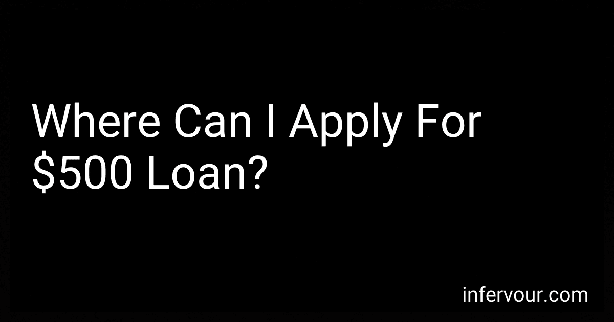 Where Can I Apply For $500 Loan? image