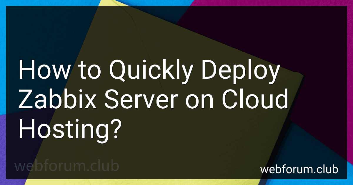 How to Quickly Deploy Zabbix Server on Cloud Hosting? image