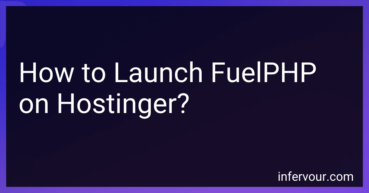 How to Launch FuelPHP on Hostinger? image
