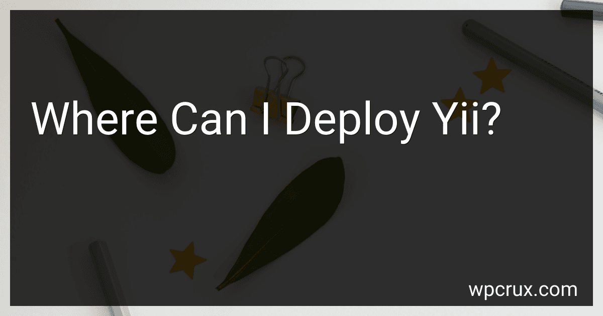 Where Can I Deploy Yii? image
