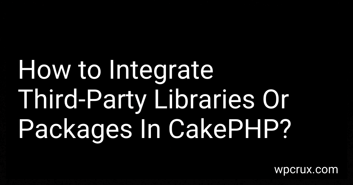 How to Integrate Third-Party Libraries Or Packages In CakePHP? image