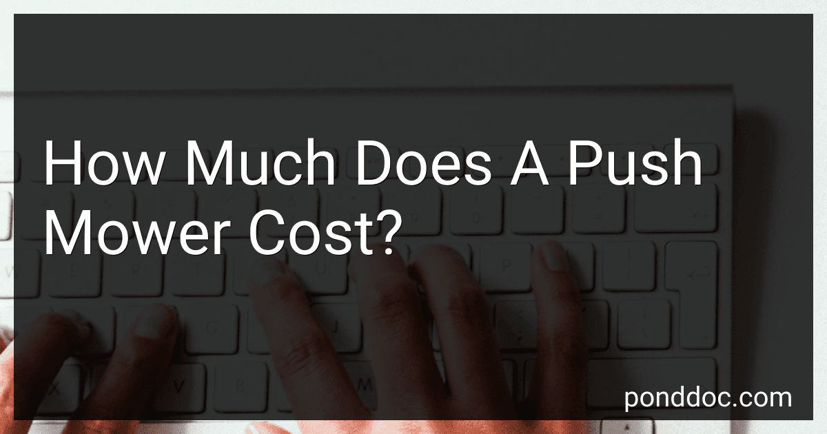 How Much Does A Push Mower Cost? image