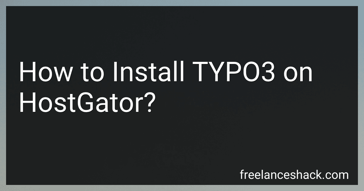 How to Install TYPO3 on HostGator? preview