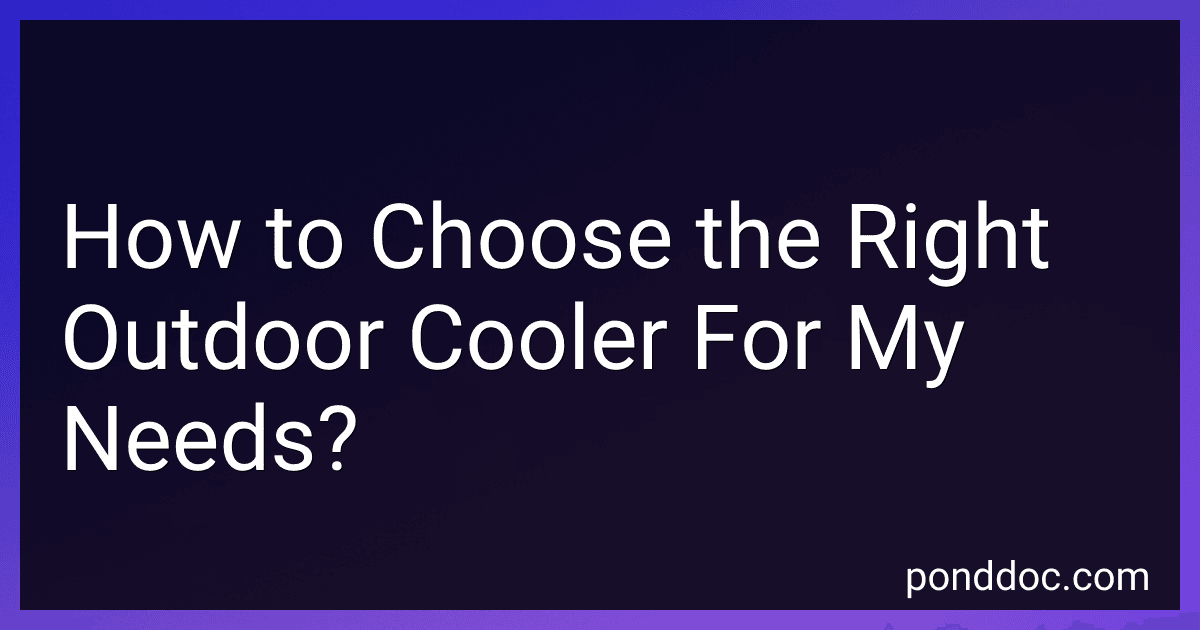 How to Choose the Right Outdoor Cooler For My Needs? image