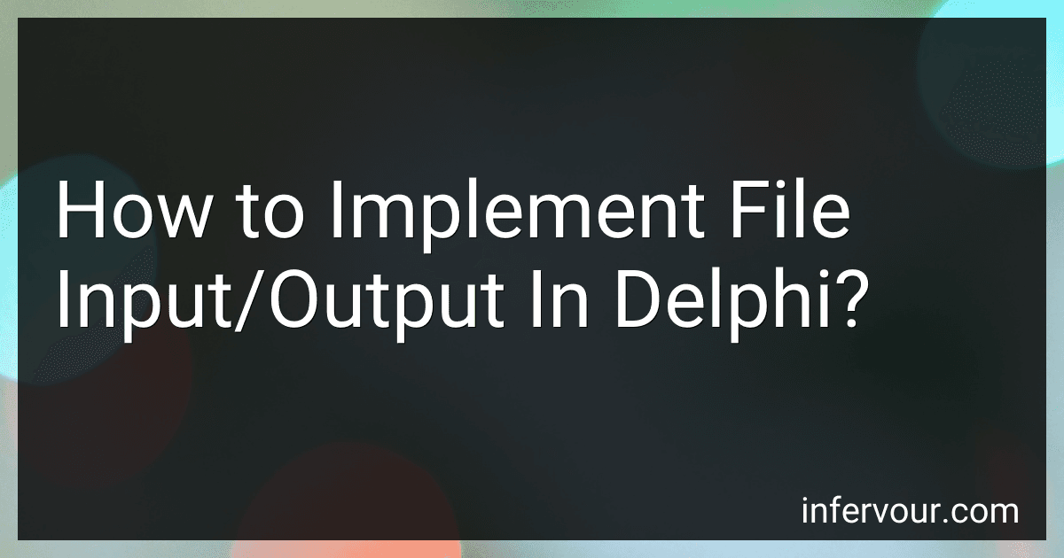 How to Implement File Input/Output In Delphi? image