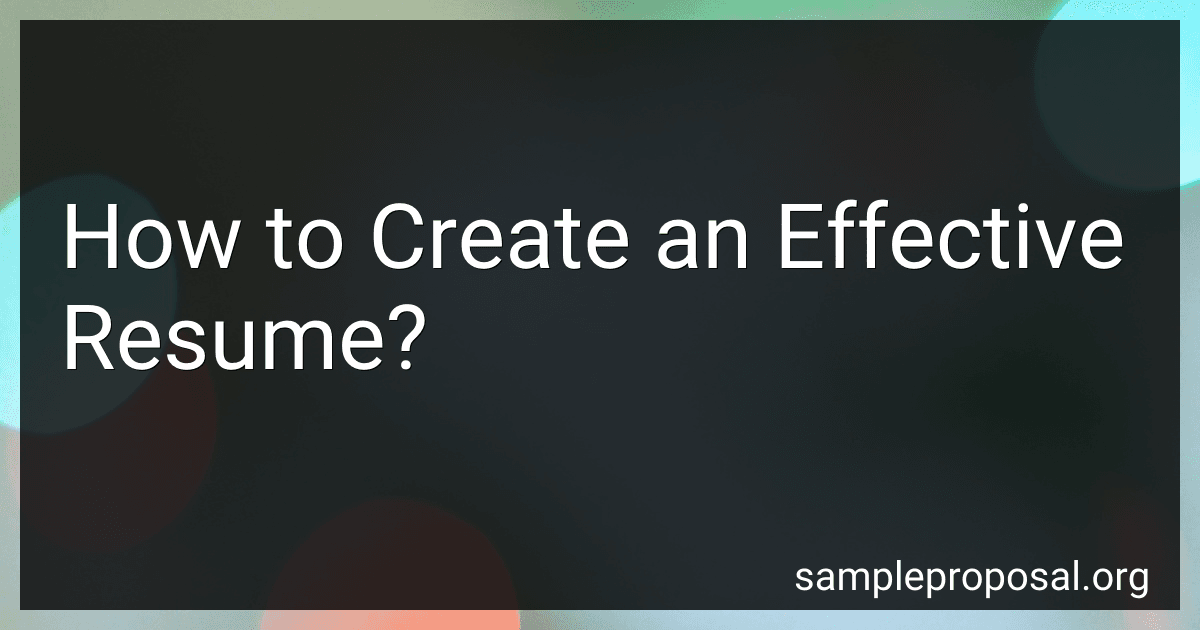 How to Create an Effective Resume? image