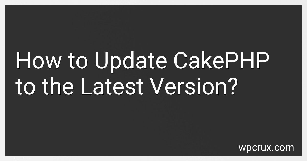 How to Update CakePHP to the Latest Version? image