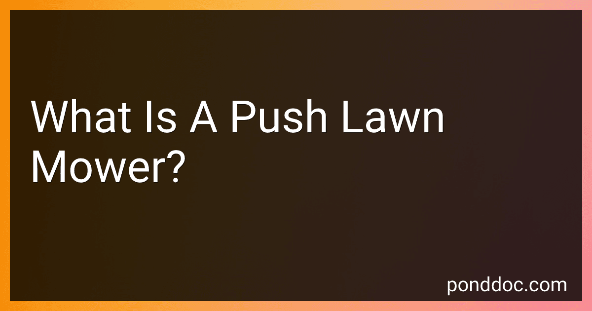What Is A Push Lawn Mower? image