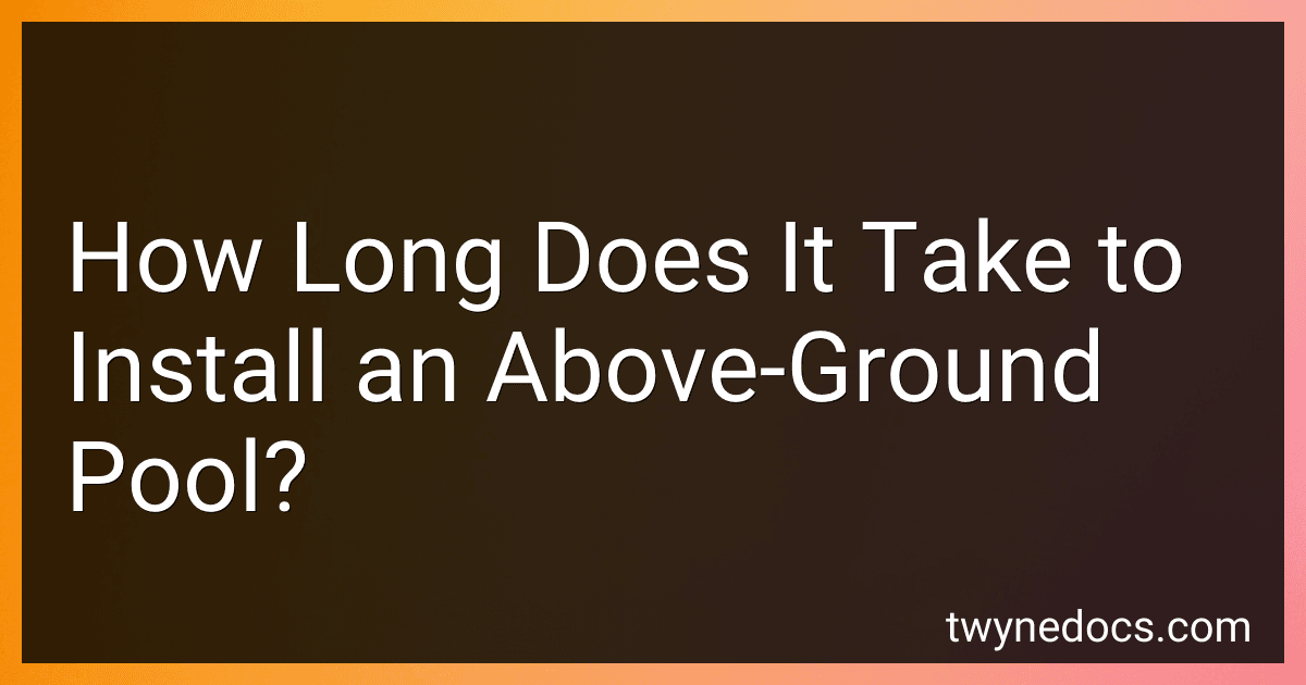 How Long Does It Take to Install an Above-Ground Pool? image