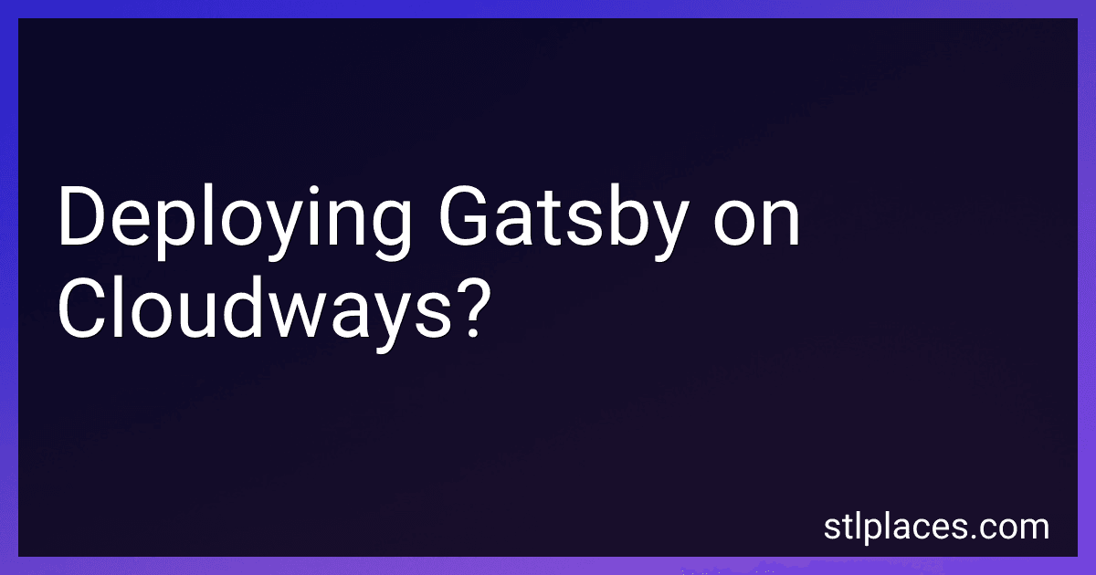 Deploying Gatsby on Cloudways? image